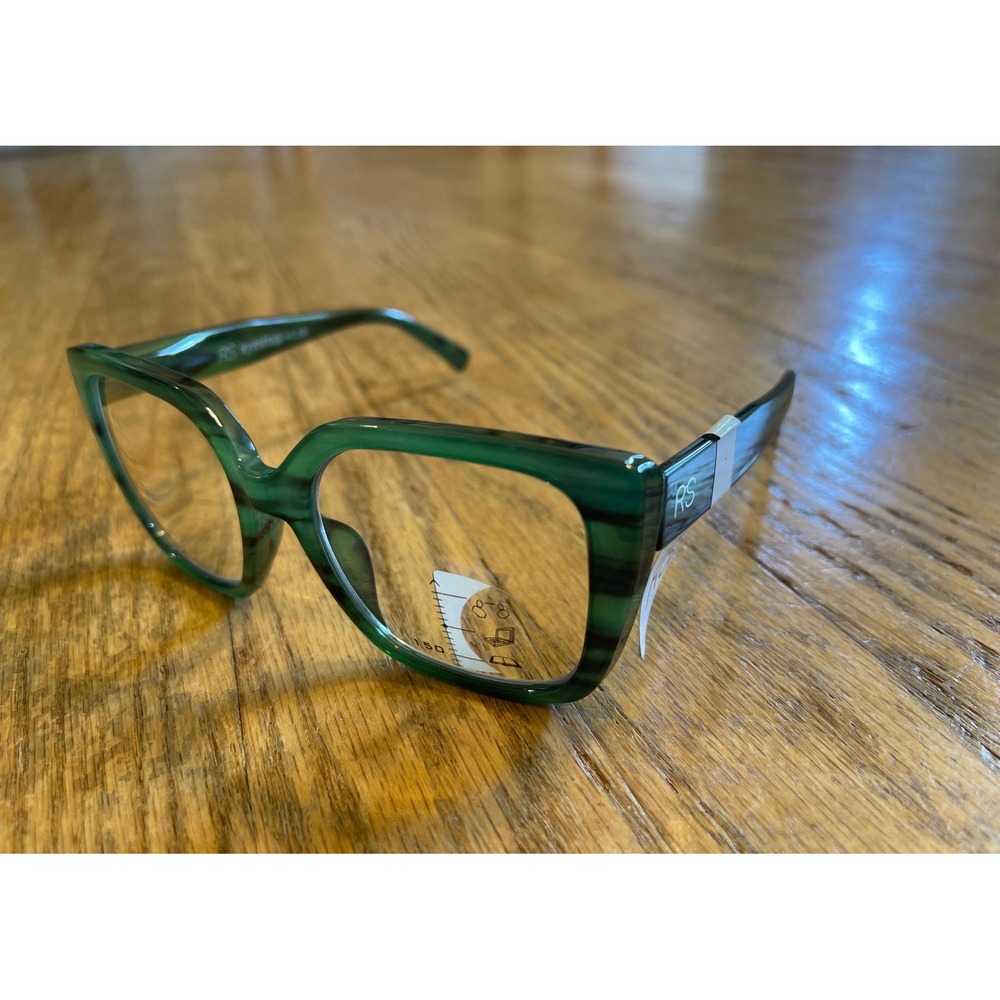 RS Eyeshop +1.50 RS4105P Progressive Reading Glasses Green Marble Multifocal